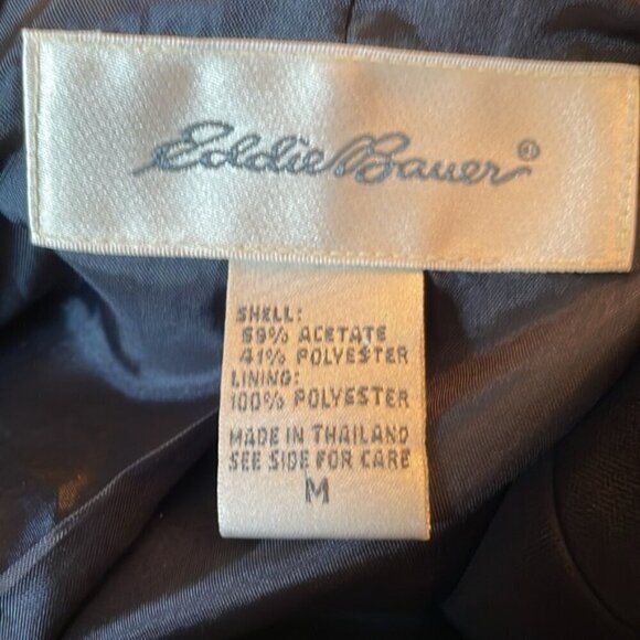 Eddie Bauer black zip up blazer jacket in size medium - Picture 9 of 10